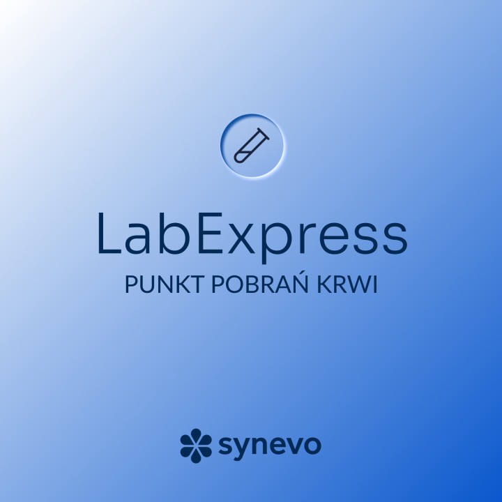 Logo LabExpress - Mobilny Punkt Pobrań Krwi Duszniki Wielkopolskie